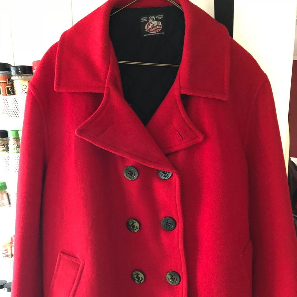 Vermont made Wool Coat - XL